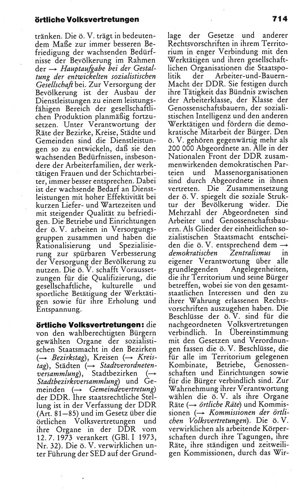 Kleines politisches Wörterbuch [Deutsche Demokratische Republik (DDR)] 1985, Seite 714 (Kl. pol. Wb. DDR 1985, S. 714)