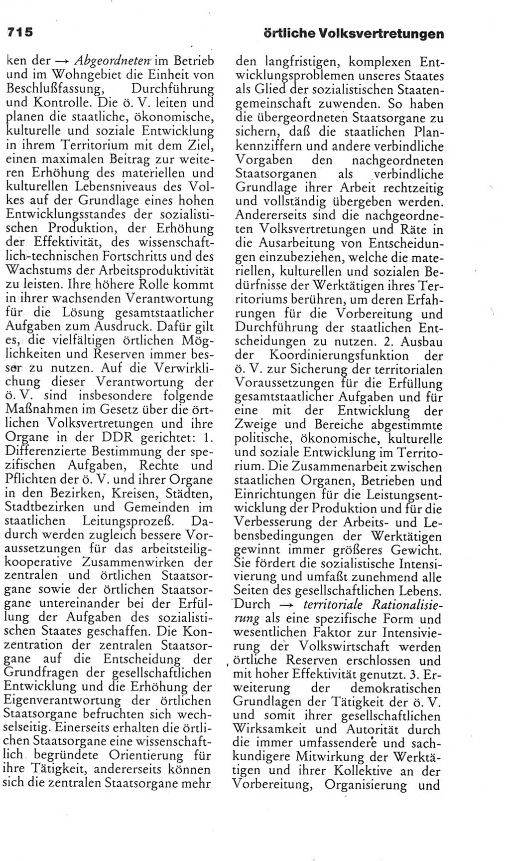 Kleines politisches Wörterbuch [Deutsche Demokratische Republik (DDR)] 1985, Seite 715 (Kl. pol. Wb. DDR 1985, S. 715)