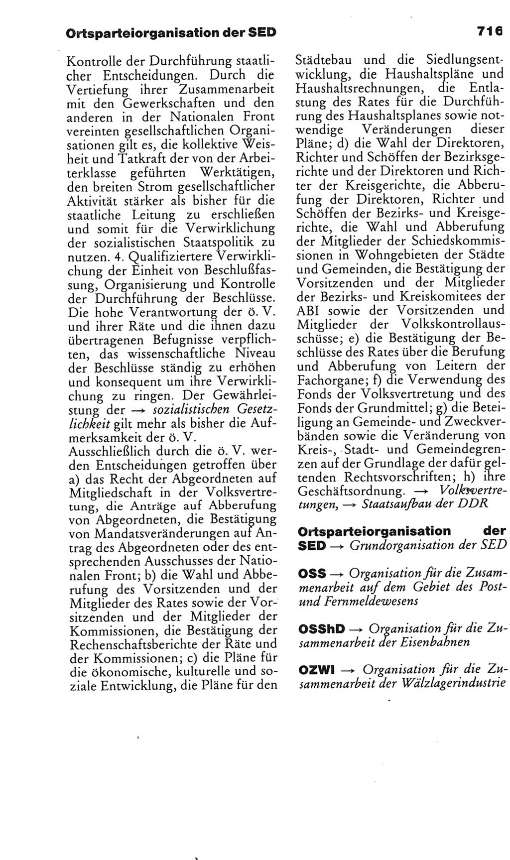 Kleines politisches Wörterbuch [Deutsche Demokratische Republik (DDR)] 1985, Seite 716 (Kl. pol. Wb. DDR 1985, S. 716)