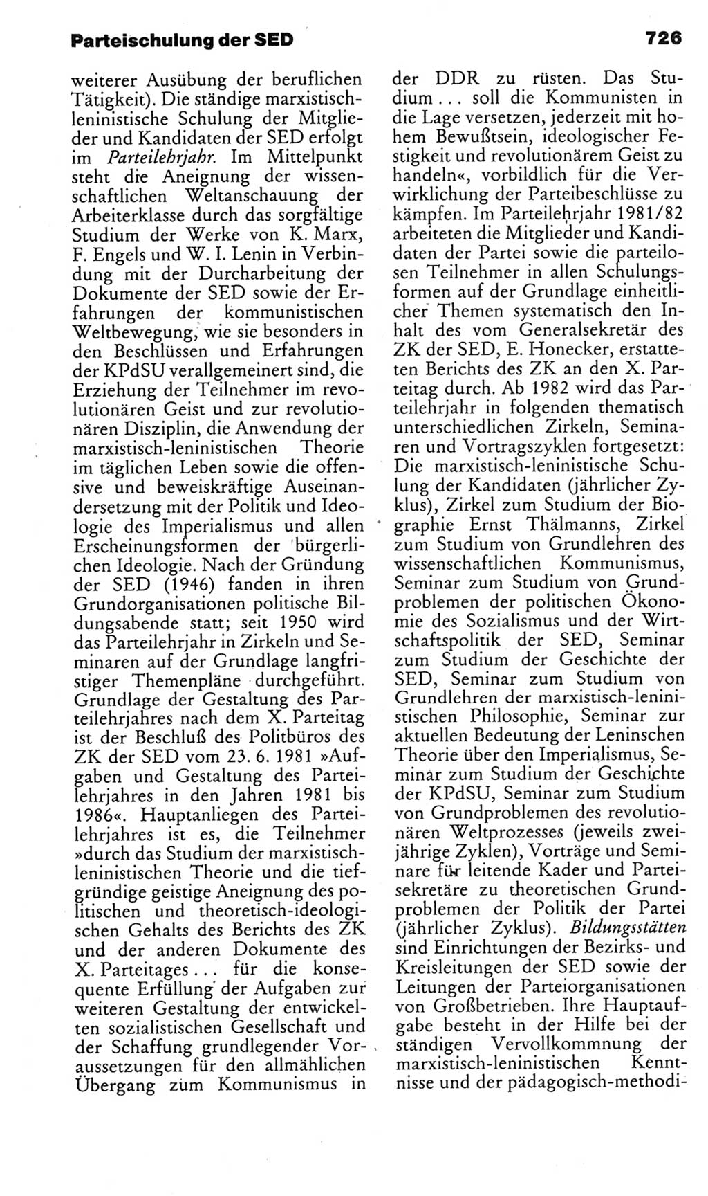Kleines politisches Wörterbuch [Deutsche Demokratische Republik (DDR)] 1985, Seite 726 (Kl. pol. Wb. DDR 1985, S. 726)