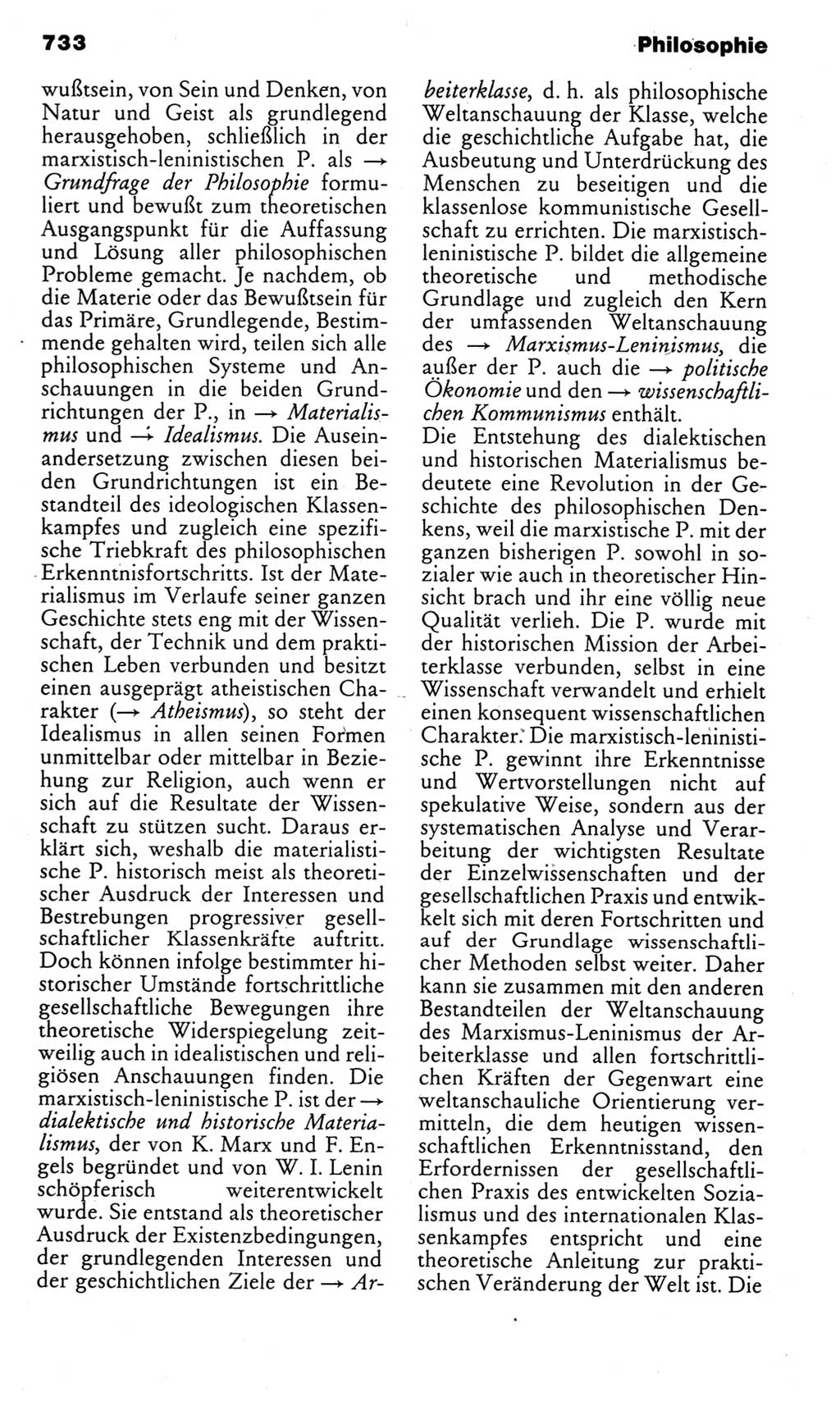 Kleines politisches Wörterbuch [Deutsche Demokratische Republik (DDR)] 1985, Seite 733 (Kl. pol. Wb. DDR 1985, S. 733)