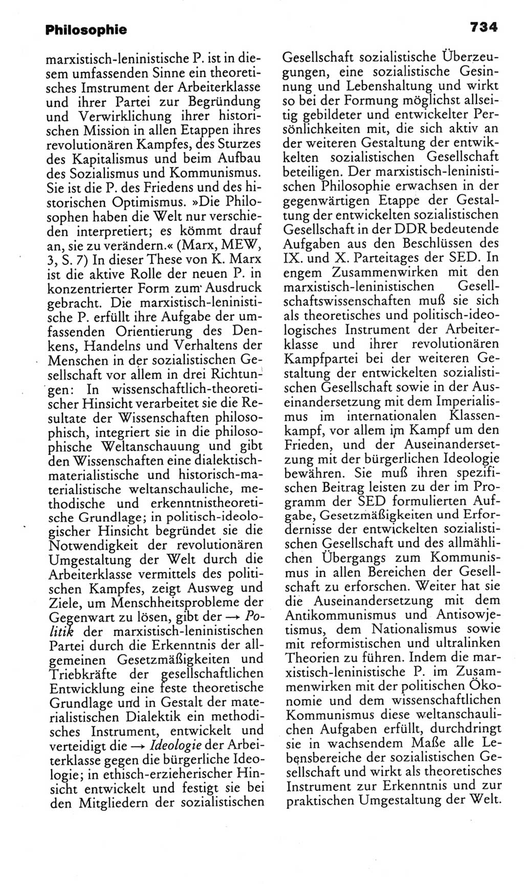 Kleines politisches Wörterbuch [Deutsche Demokratische Republik (DDR)] 1985, Seite 734 (Kl. pol. Wb. DDR 1985, S. 734)