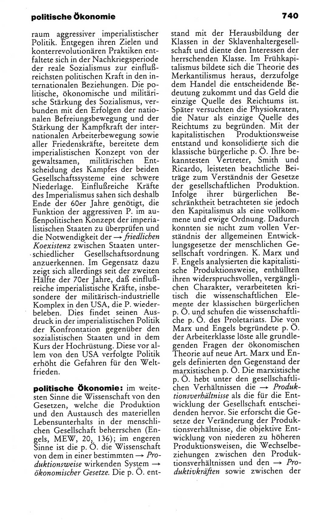 Kleines politisches Wörterbuch [Deutsche Demokratische Republik (DDR)] 1985, Seite 740 (Kl. pol. Wb. DDR 1985, S. 740)