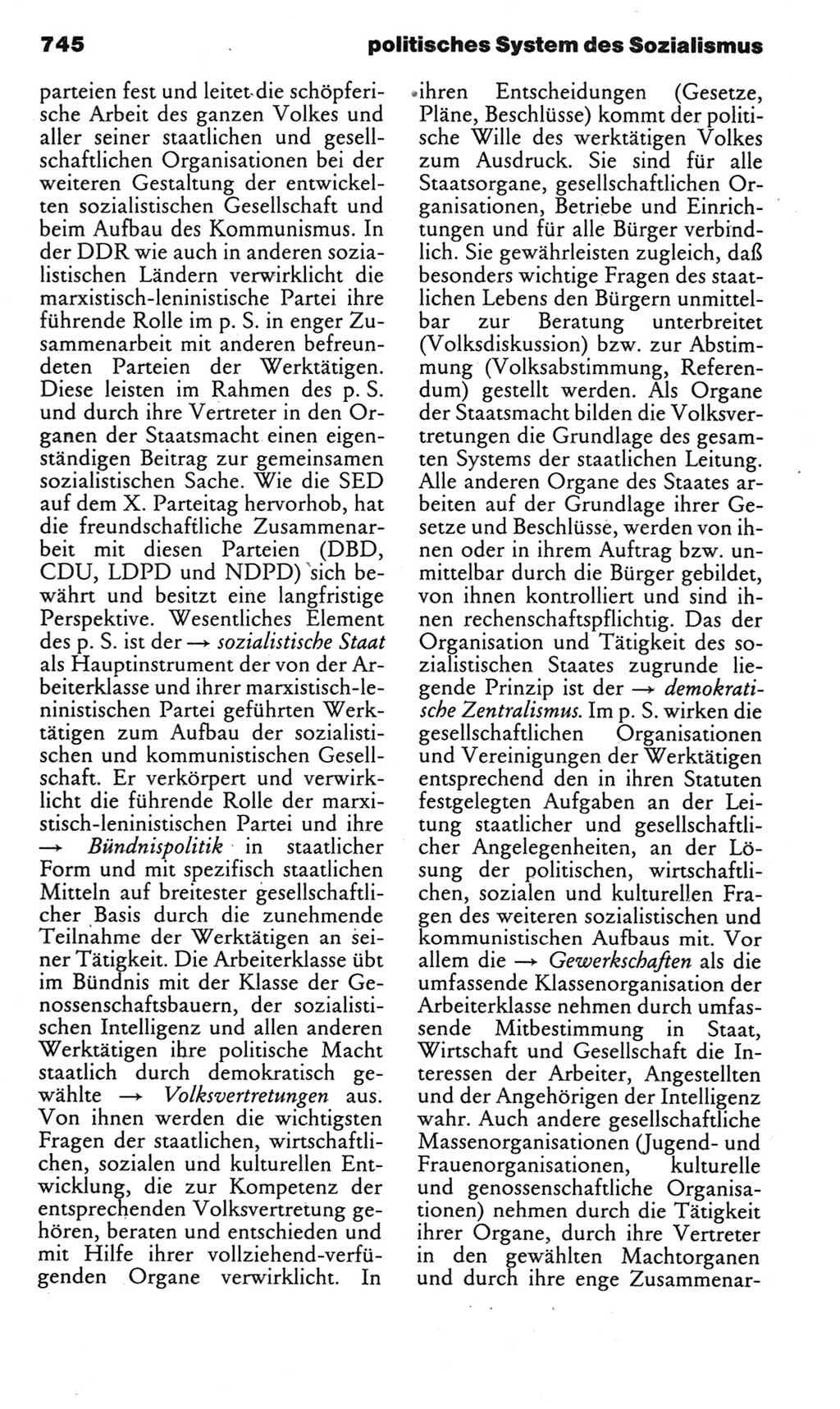 Kleines politisches Wörterbuch [Deutsche Demokratische Republik (DDR)] 1985, Seite 745 (Kl. pol. Wb. DDR 1985, S. 745)