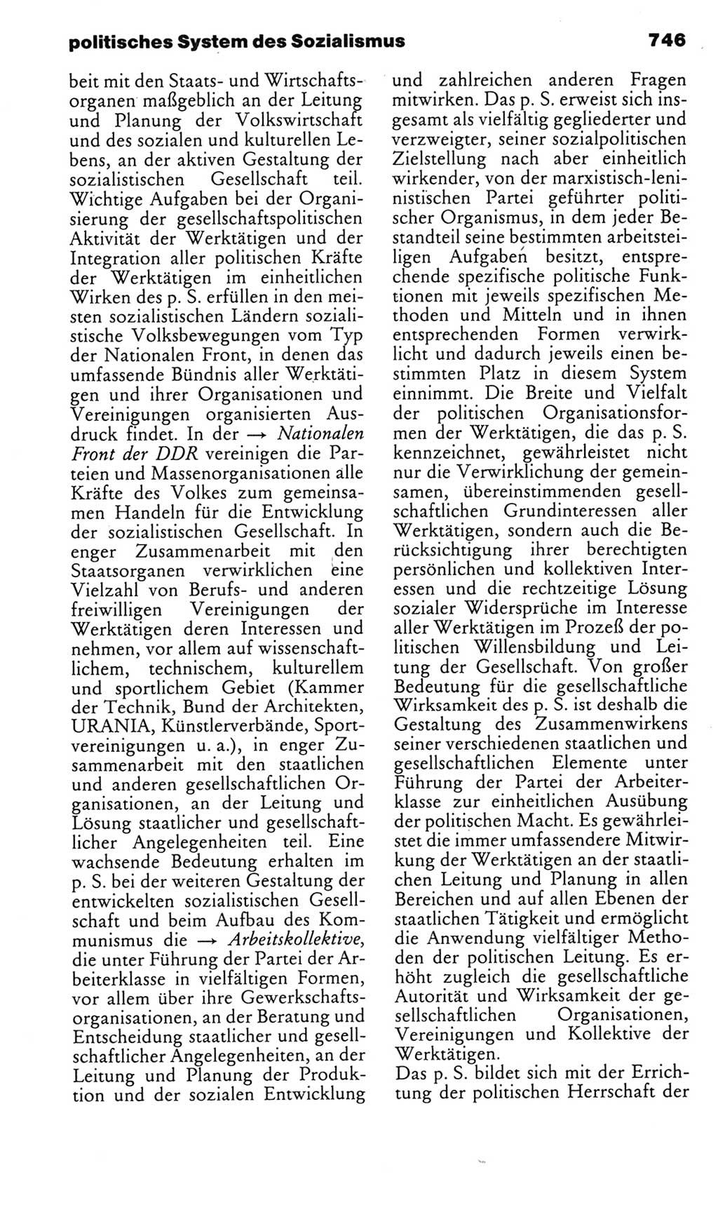 Kleines politisches Wörterbuch [Deutsche Demokratische Republik (DDR)] 1985, Seite 746 (Kl. pol. Wb. DDR 1985, S. 746)