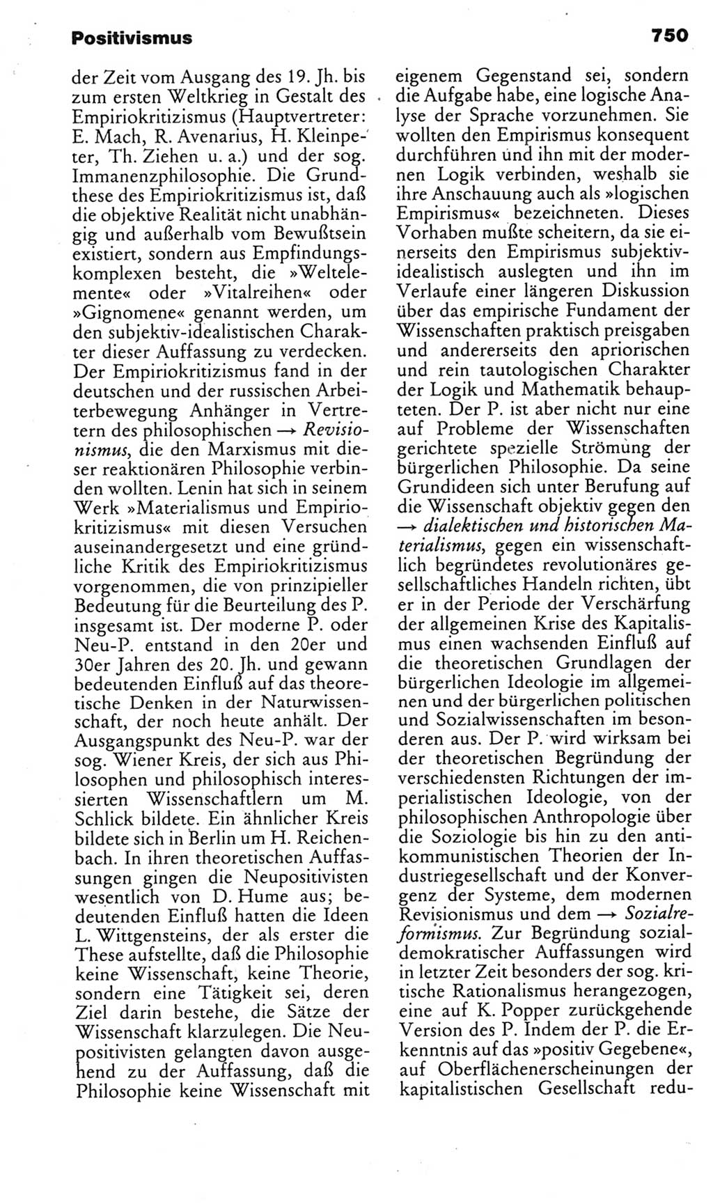 Kleines politisches Wörterbuch [Deutsche Demokratische Republik (DDR)] 1985, Seite 750 (Kl. pol. Wb. DDR 1985, S. 750)
