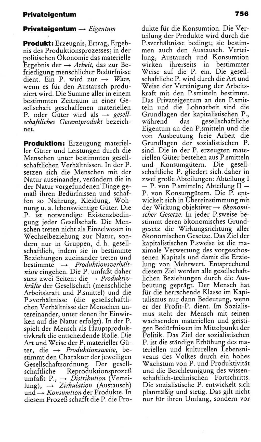 Kleines politisches Wörterbuch [Deutsche Demokratische Republik (DDR)] 1985, Seite 756 (Kl. pol. Wb. DDR 1985, S. 756)