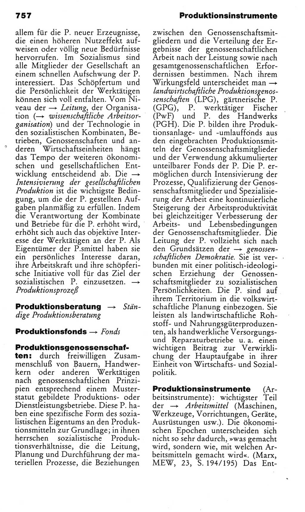 Kleines politisches Wörterbuch [Deutsche Demokratische Republik (DDR)] 1985, Seite 757 (Kl. pol. Wb. DDR 1985, S. 757)