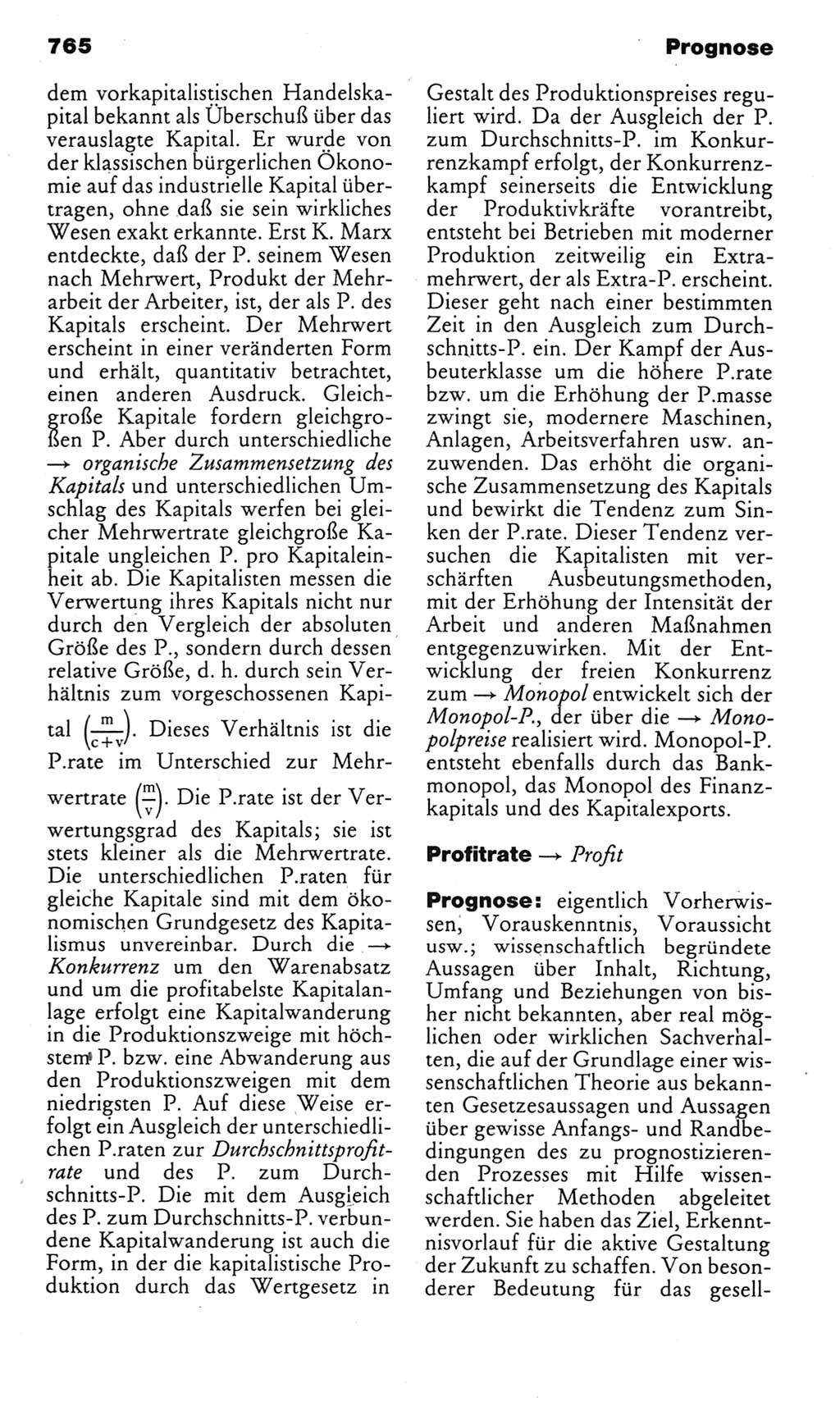 Kleines politisches Wörterbuch [Deutsche Demokratische Republik (DDR)] 1985, Seite 765 (Kl. pol. Wb. DDR 1985, S. 765)