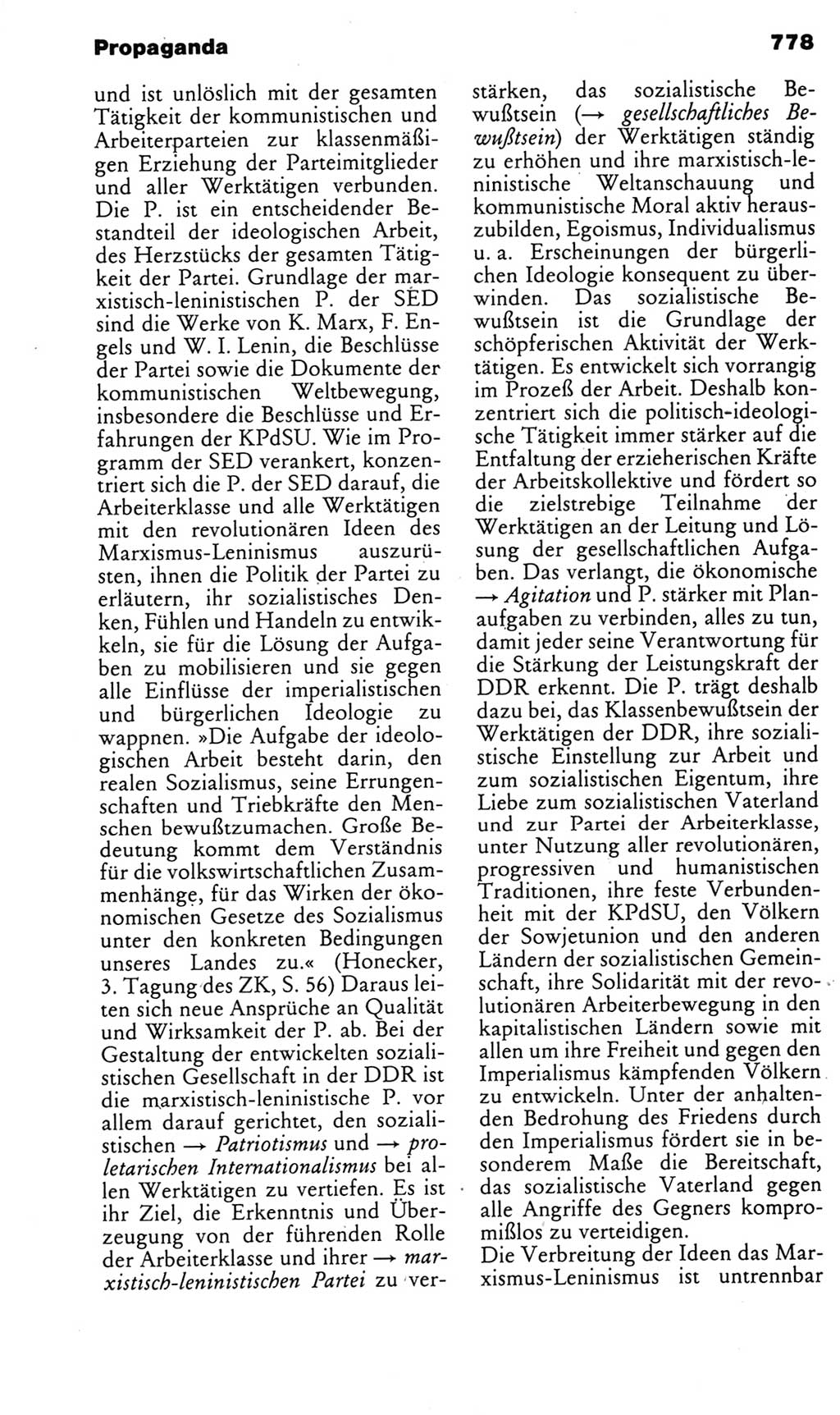 Kleines politisches Wörterbuch [Deutsche Demokratische Republik (DDR)] 1985, Seite 778 (Kl. pol. Wb. DDR 1985, S. 778)