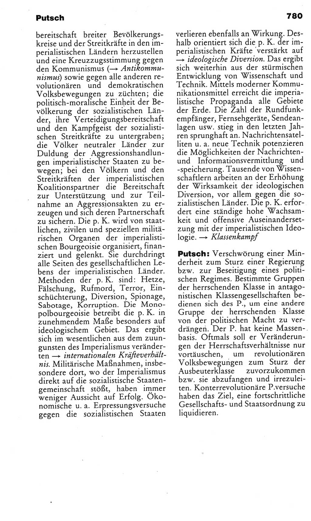 Kleines politisches Wörterbuch [Deutsche Demokratische Republik (DDR)] 1985, Seite 780 (Kl. pol. Wb. DDR 1985, S. 780)