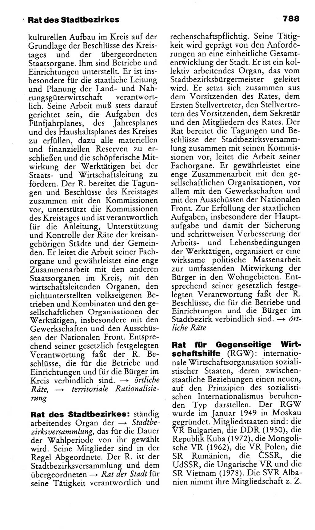 Kleines politisches Wörterbuch [Deutsche Demokratische Republik (DDR)] 1985, Seite 788 (Kl. pol. Wb. DDR 1985, S. 788)