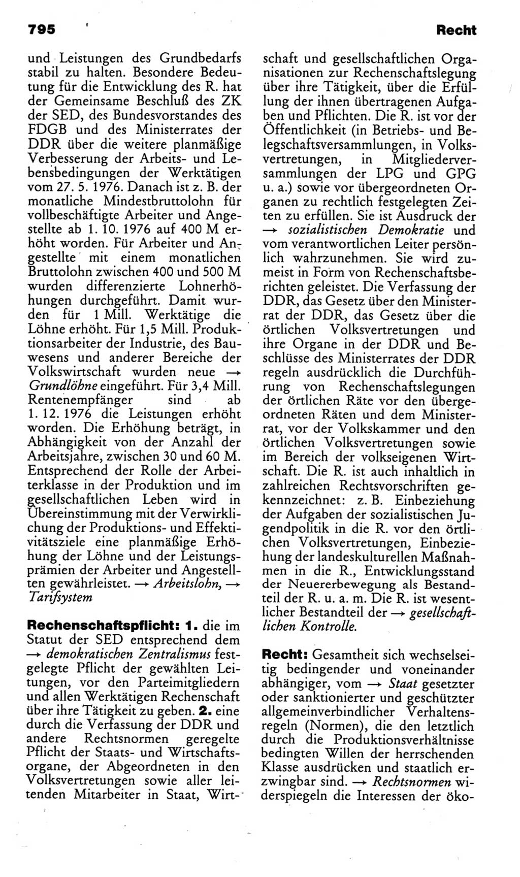 Kleines politisches Wörterbuch [Deutsche Demokratische Republik (DDR)] 1985, Seite 795 (Kl. pol. Wb. DDR 1985, S. 795)