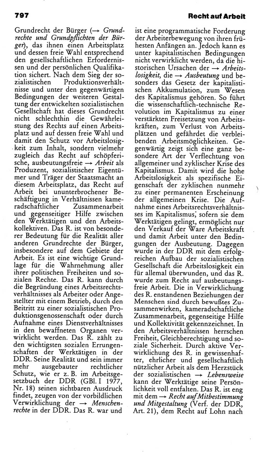 Kleines politisches Wörterbuch [Deutsche Demokratische Republik (DDR)] 1985, Seite 797 (Kl. pol. Wb. DDR 1985, S. 797)