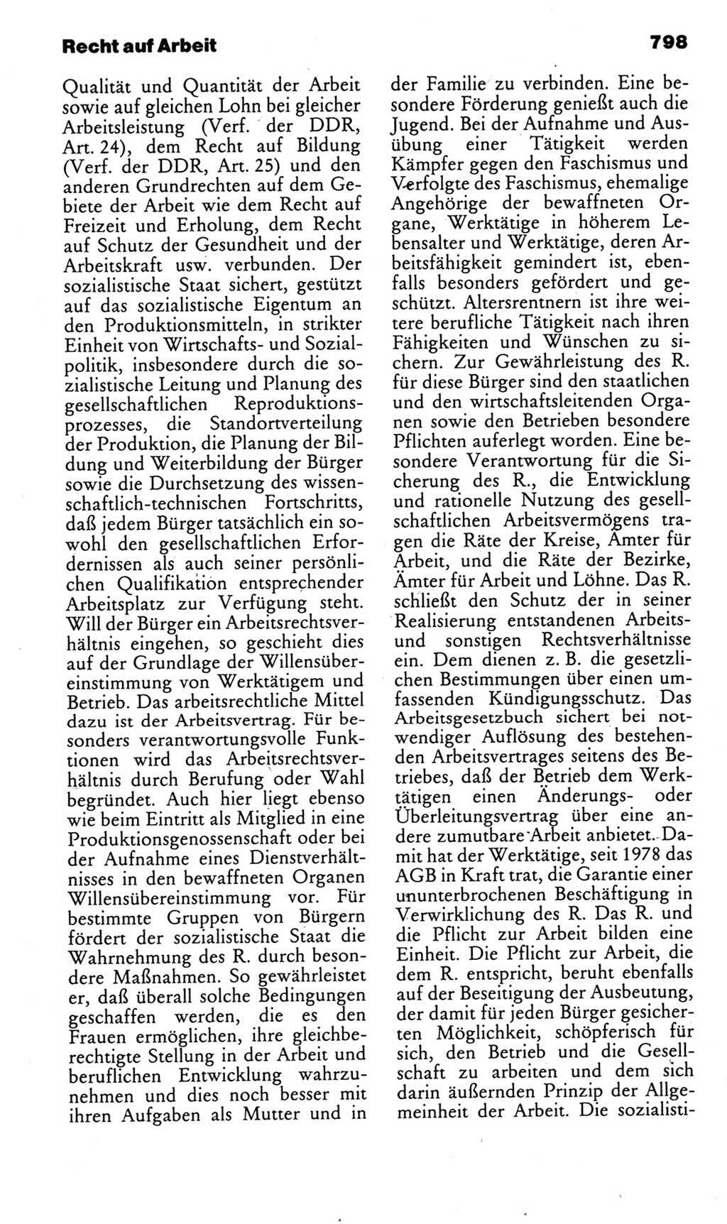 Kleines politisches Wörterbuch [Deutsche Demokratische Republik (DDR)] 1985, Seite 798 (Kl. pol. Wb. DDR 1985, S. 798)