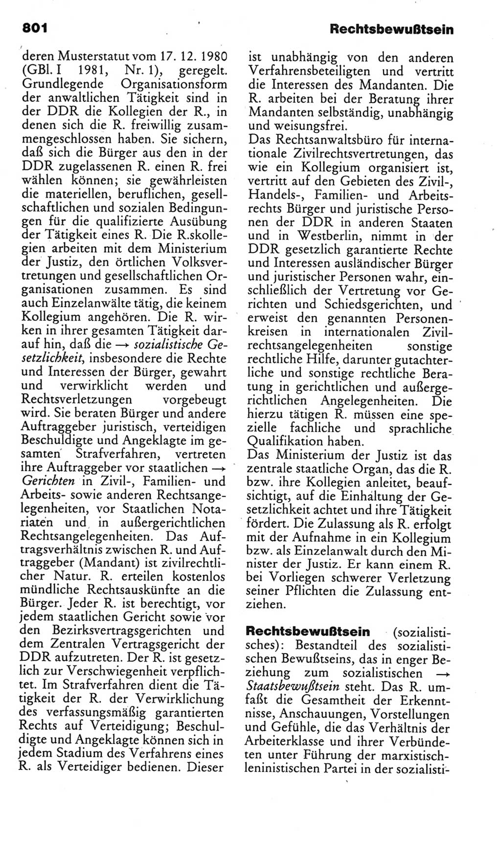 Kleines politisches Wörterbuch [Deutsche Demokratische Republik (DDR)] 1985, Seite 801 (Kl. pol. Wb. DDR 1985, S. 801)