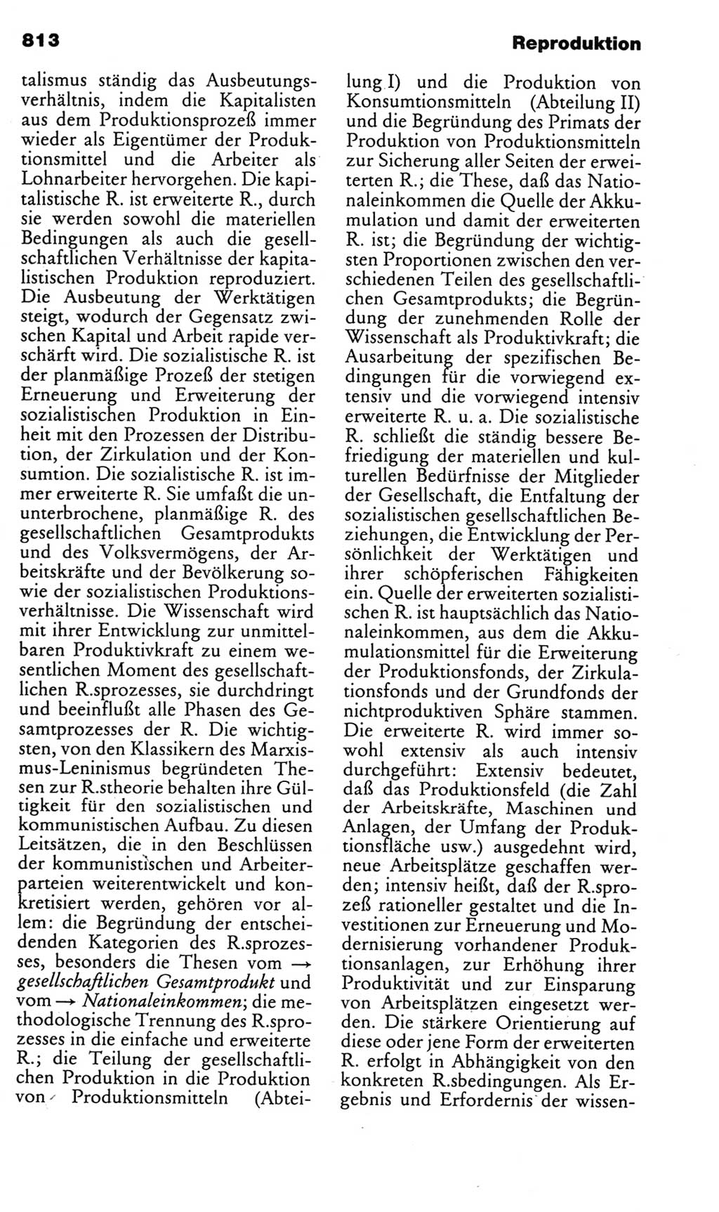 Kleines politisches Wörterbuch [Deutsche Demokratische Republik (DDR)] 1985, Seite 813 (Kl. pol. Wb. DDR 1985, S. 813)