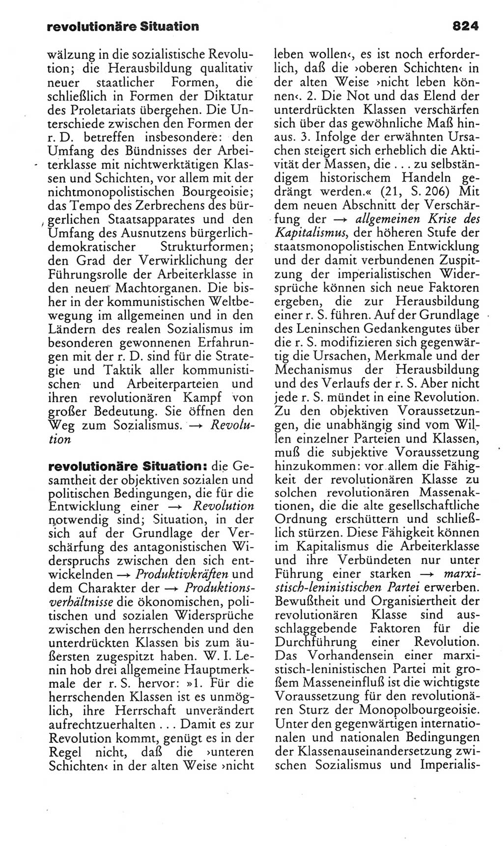 Kleines politisches Wörterbuch [Deutsche Demokratische Republik (DDR)] 1985, Seite 824 (Kl. pol. Wb. DDR 1985, S. 824)