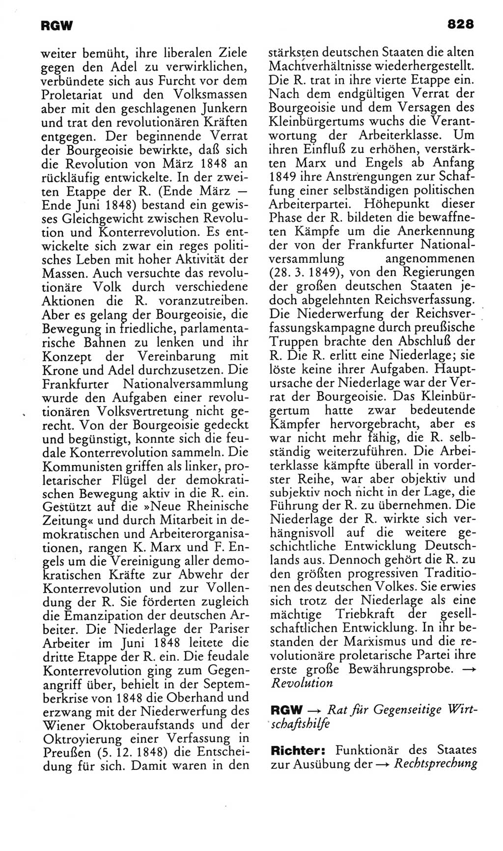 Kleines politisches Wörterbuch [Deutsche Demokratische Republik (DDR)] 1985, Seite 828 (Kl. pol. Wb. DDR 1985, S. 828)