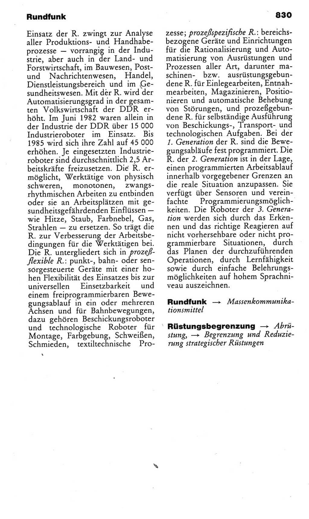 Kleines politisches Wörterbuch [Deutsche Demokratische Republik (DDR)] 1985, Seite 830 (Kl. pol. Wb. DDR 1985, S. 830)
