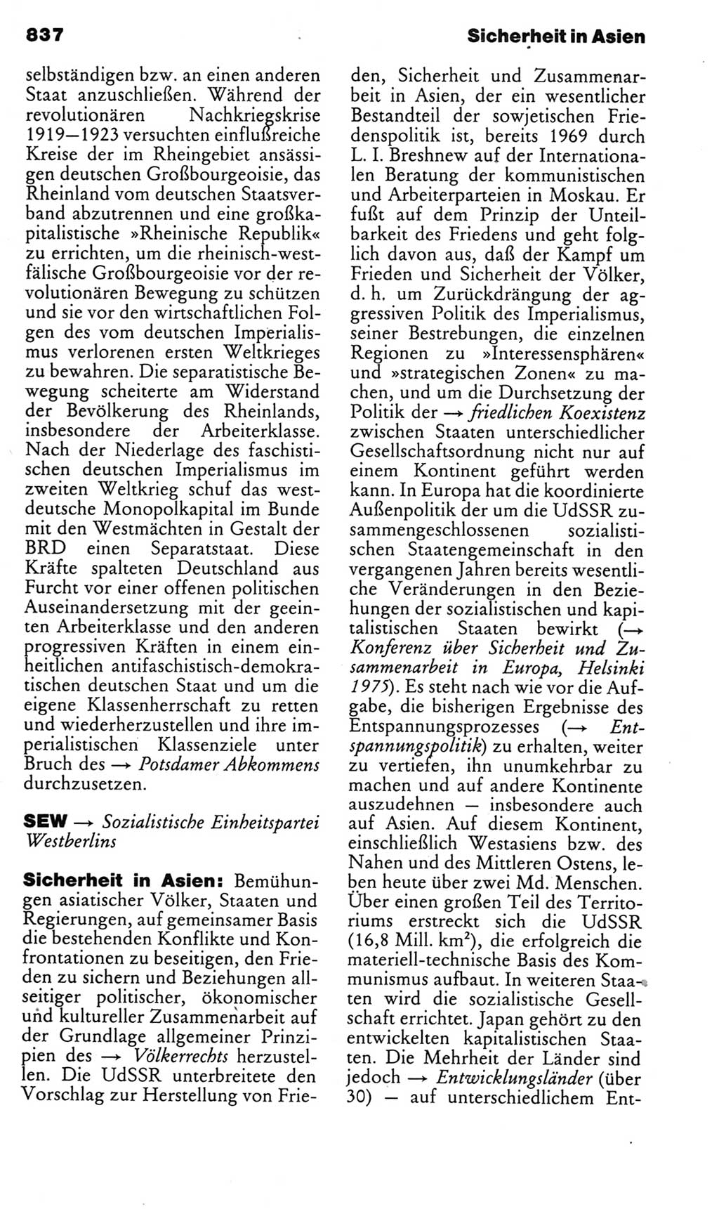 Kleines politisches Wörterbuch [Deutsche Demokratische Republik (DDR)] 1985, Seite 837 (Kl. pol. Wb. DDR 1985, S. 837)