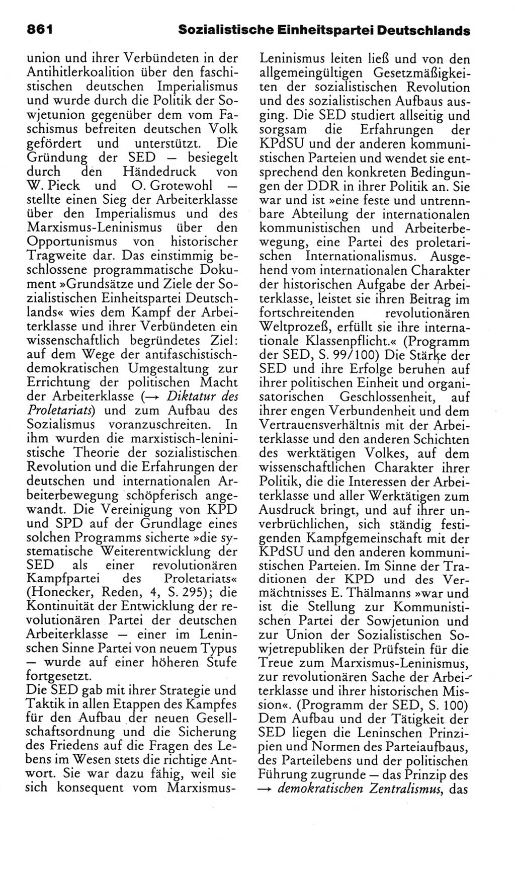 Kleines politisches Wörterbuch [Deutsche Demokratische Republik (DDR)] 1985, Seite 861 (Kl. pol. Wb. DDR 1985, S. 861)
