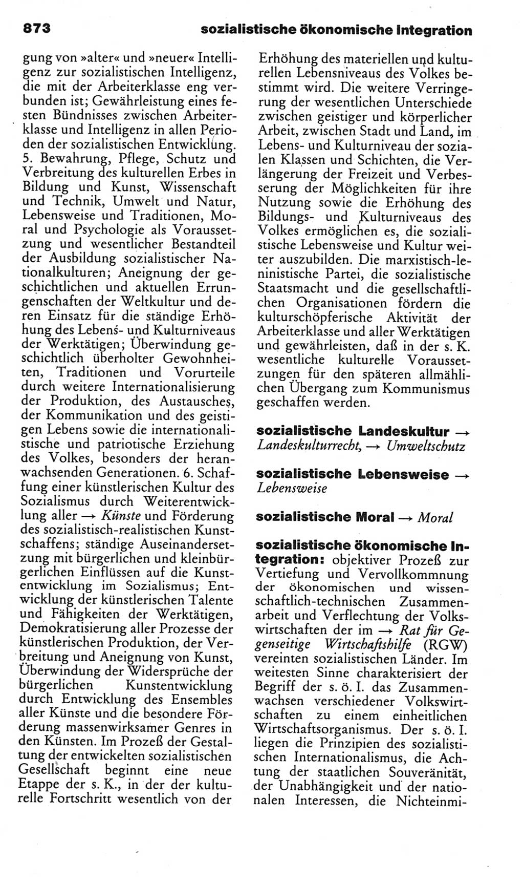 Kleines politisches Wörterbuch [Deutsche Demokratische Republik (DDR)] 1985, Seite 873 (Kl. pol. Wb. DDR 1985, S. 873)