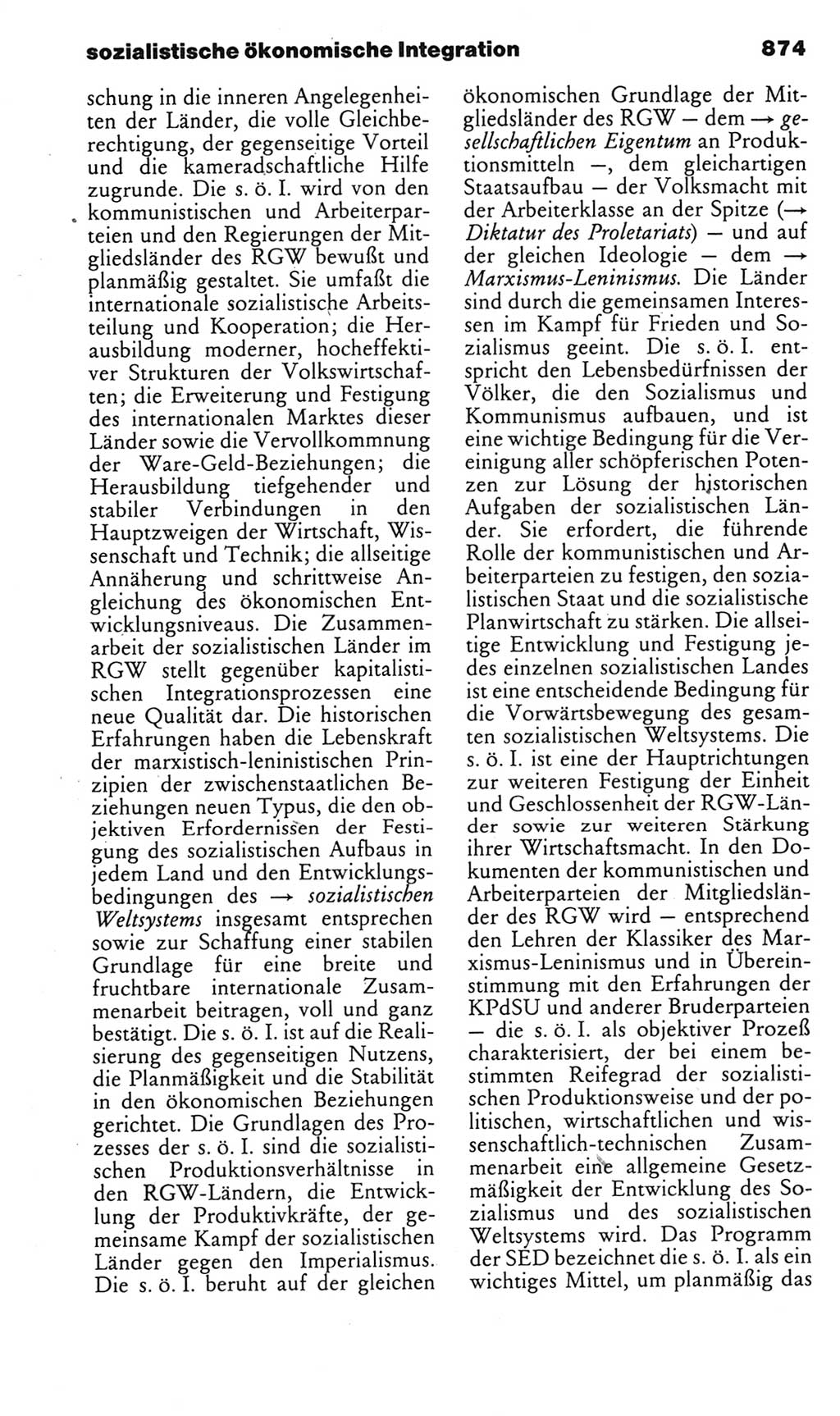 Kleines politisches Wörterbuch [Deutsche Demokratische Republik (DDR)] 1985, Seite 874 (Kl. pol. Wb. DDR 1985, S. 874)