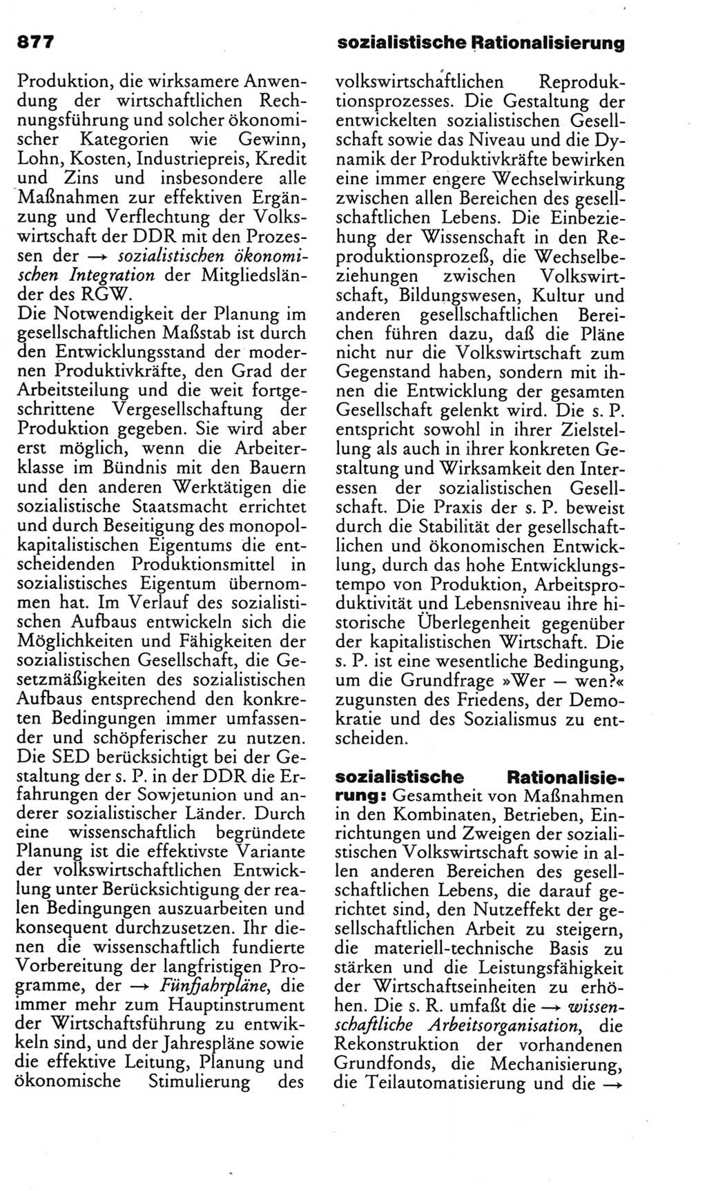 Kleines politisches Wörterbuch [Deutsche Demokratische Republik (DDR)] 1985, Seite 877 (Kl. pol. Wb. DDR 1985, S. 877)
