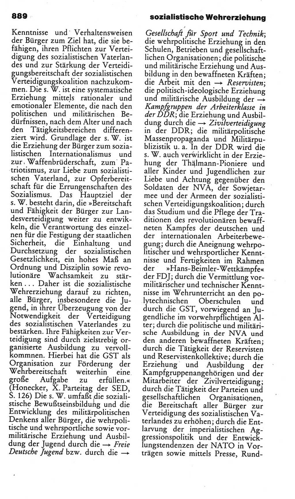 Kleines politisches Wörterbuch [Deutsche Demokratische Republik (DDR)] 1985, Seite 889 (Kl. pol. Wb. DDR 1985, S. 889)