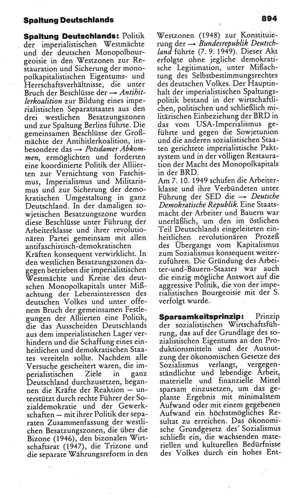 Kleines politisches Wörterbuch [Deutsche Demokratische Republik (DDR)] 1985, Seite 894 (Kl. pol. Wb. DDR 1985, S. 894)