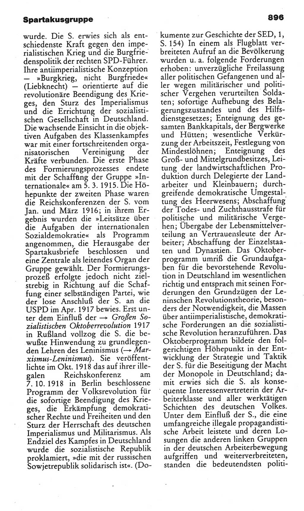 Kleines politisches Wörterbuch [Deutsche Demokratische Republik (DDR)] 1985, Seite 896 (Kl. pol. Wb. DDR 1985, S. 896)