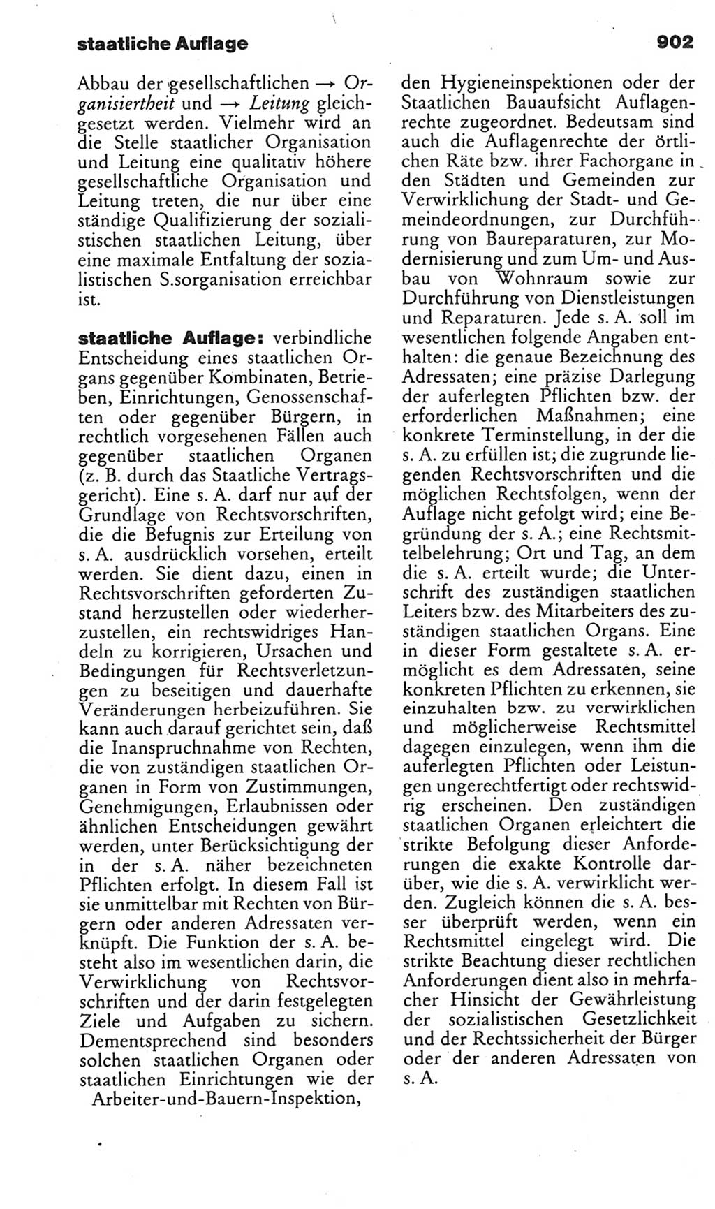 Kleines politisches Wörterbuch [Deutsche Demokratische Republik (DDR)] 1985, Seite 902 (Kl. pol. Wb. DDR 1985, S. 902)