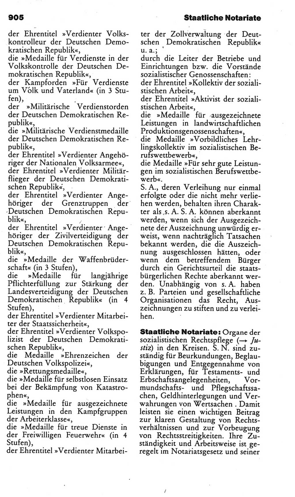 Kleines politisches Wörterbuch [Deutsche Demokratische Republik (DDR)] 1985, Seite 905 (Kl. pol. Wb. DDR 1985, S. 905)