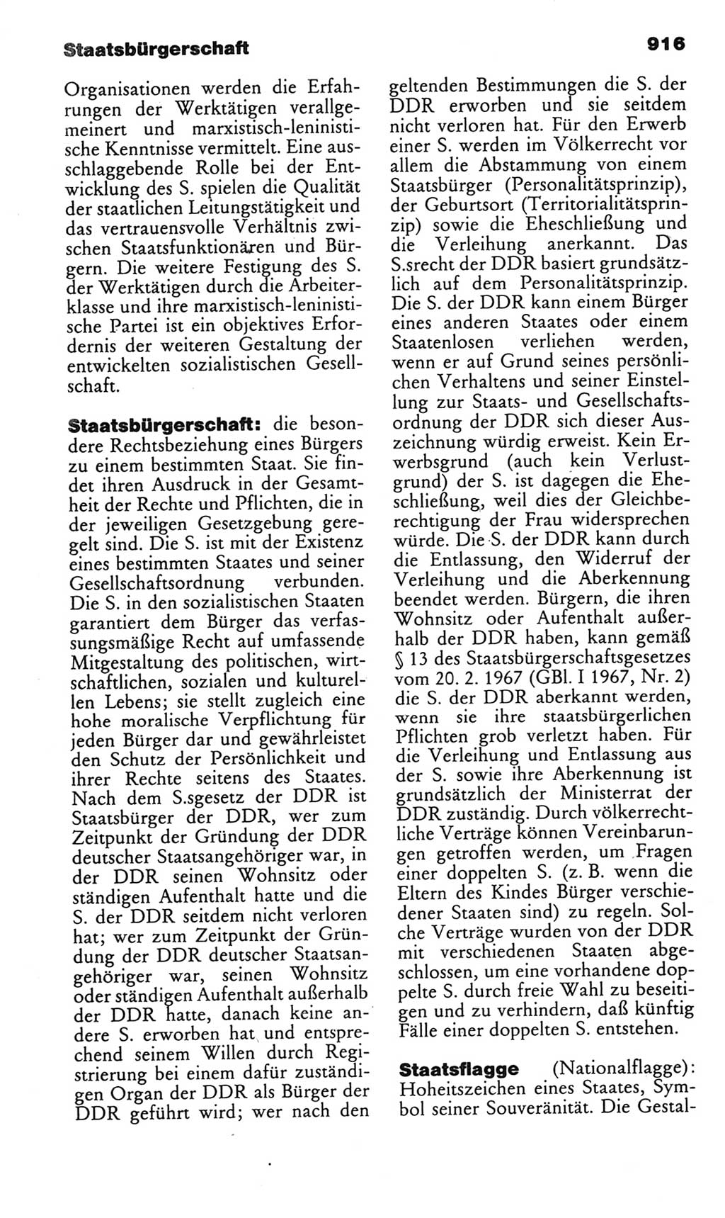 Kleines politisches Wörterbuch [Deutsche Demokratische Republik (DDR)] 1985, Seite 916 (Kl. pol. Wb. DDR 1985, S. 916)