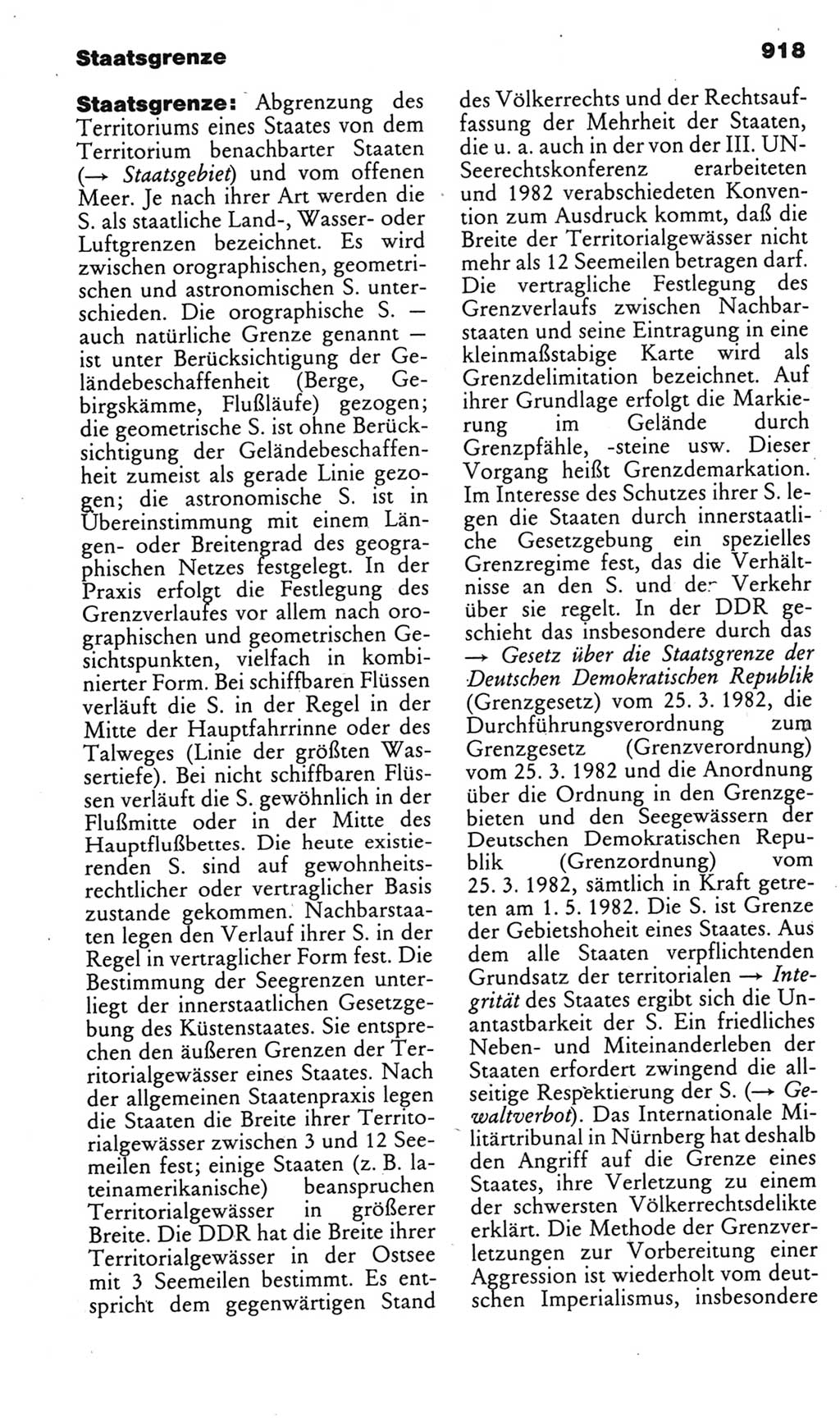 Kleines politisches Wörterbuch [Deutsche Demokratische Republik (DDR)] 1985, Seite 918 (Kl. pol. Wb. DDR 1985, S. 918)