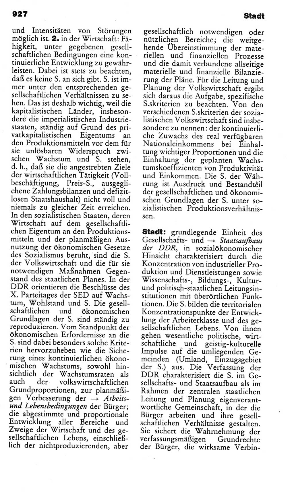 Kleines politisches Wörterbuch [Deutsche Demokratische Republik (DDR)] 1985, Seite 927 (Kl. pol. Wb. DDR 1985, S. 927)