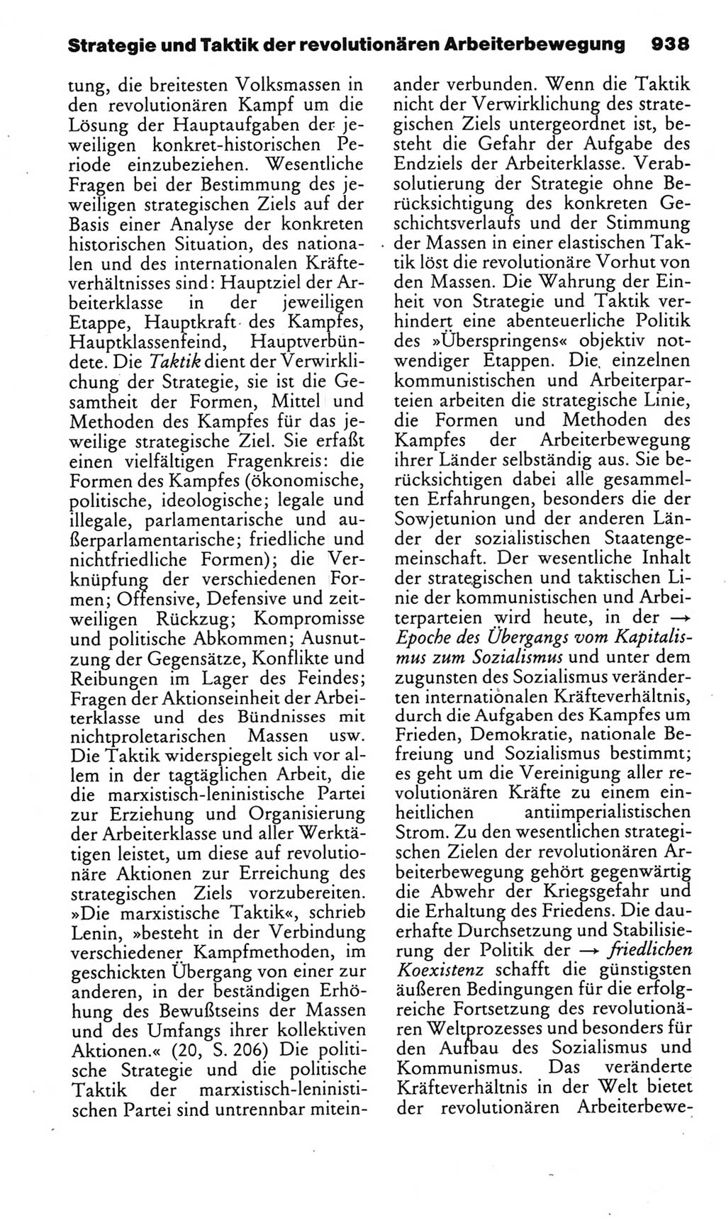 Kleines politisches Wörterbuch [Deutsche Demokratische Republik (DDR)] 1985, Seite 938 (Kl. pol. Wb. DDR 1985, S. 938)
