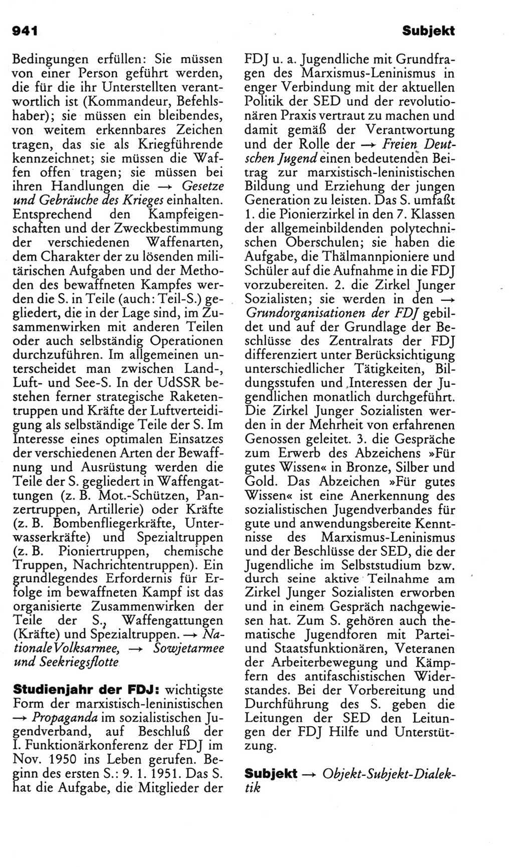 Kleines politisches Wörterbuch [Deutsche Demokratische Republik (DDR)] 1985, Seite 941 (Kl. pol. Wb. DDR 1985, S. 941)