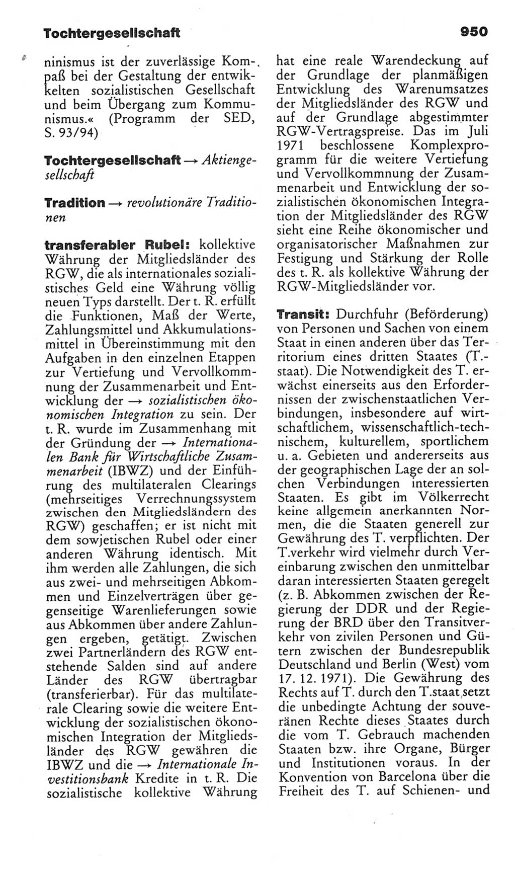 Kleines politisches Wörterbuch [Deutsche Demokratische Republik (DDR)] 1985, Seite 950 (Kl. pol. Wb. DDR 1985, S. 950)