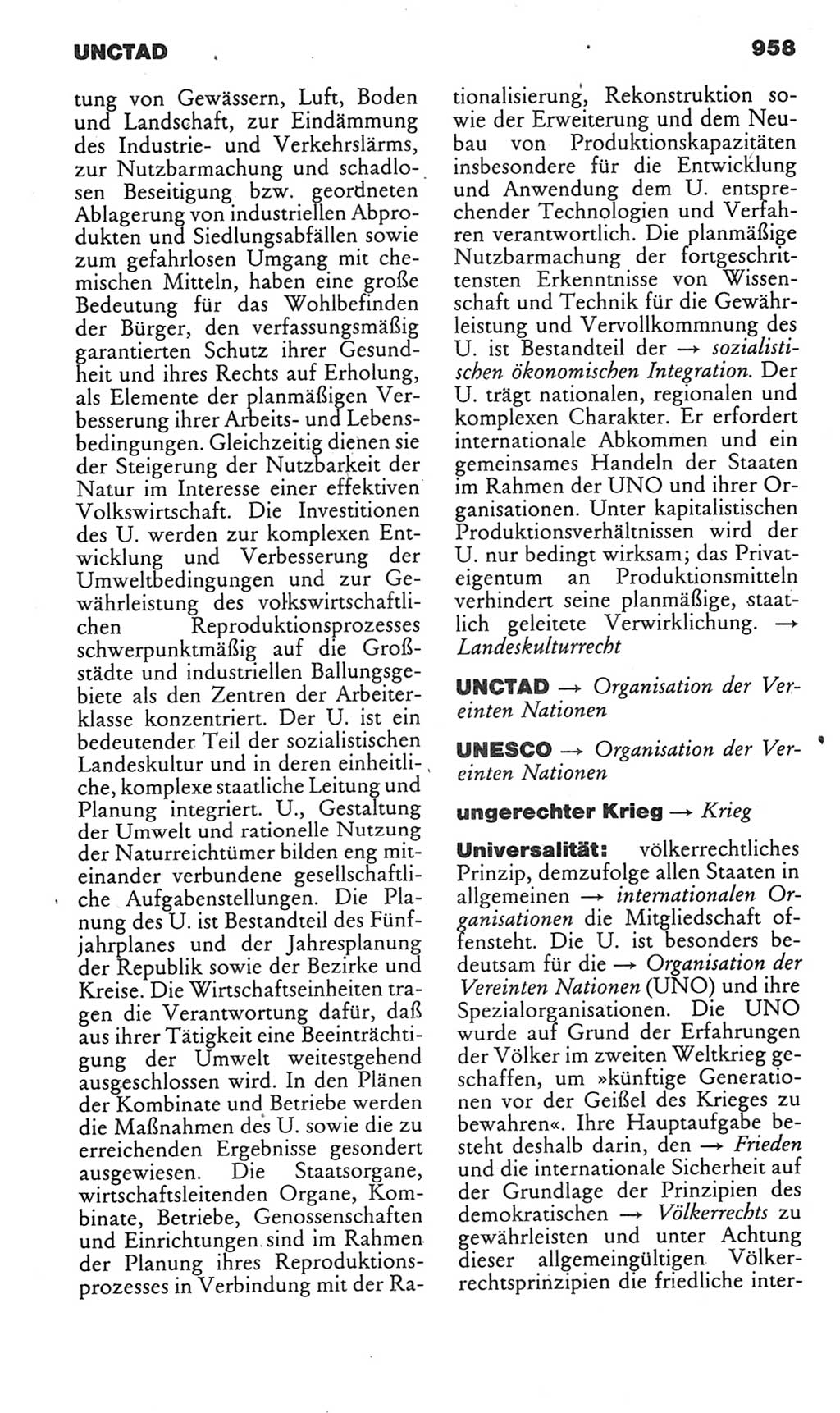 Kleines politisches Wörterbuch [Deutsche Demokratische Republik (DDR)] 1985, Seite 958 (Kl. pol. Wb. DDR 1985, S. 958)