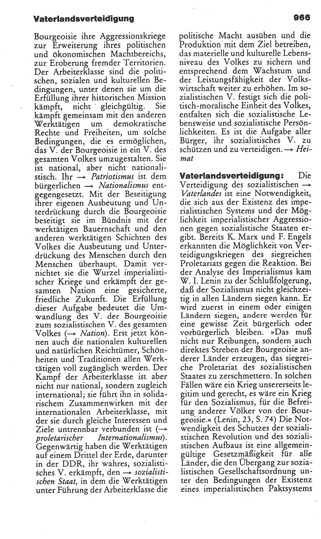 Kleines politisches Wörterbuch [Deutsche Demokratische Republik (DDR)] 1985, Seite 966 (Kl. pol. Wb. DDR 1985, S. 966)