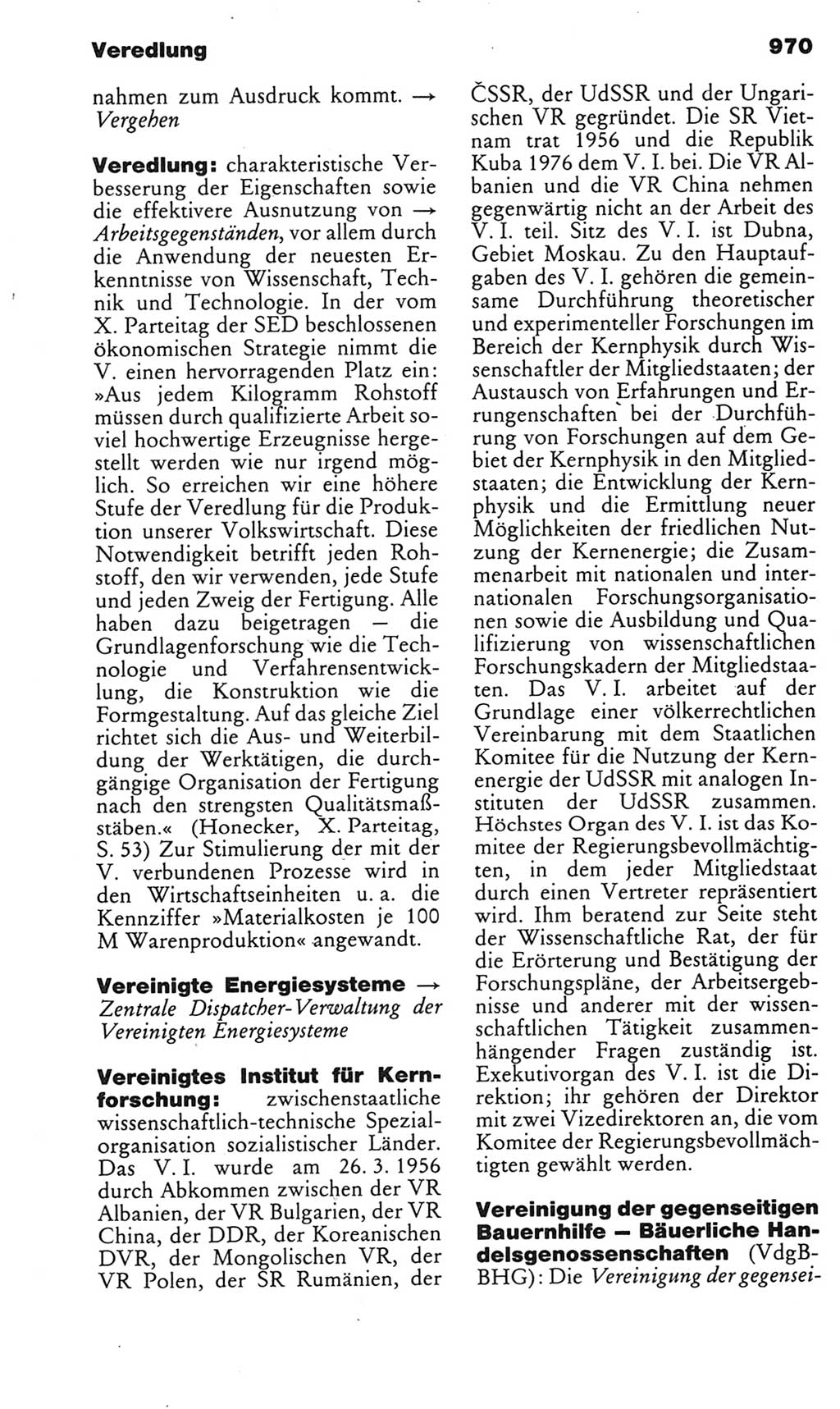 Kleines politisches Wörterbuch [Deutsche Demokratische Republik (DDR)] 1985, Seite 970 (Kl. pol. Wb. DDR 1985, S. 970)