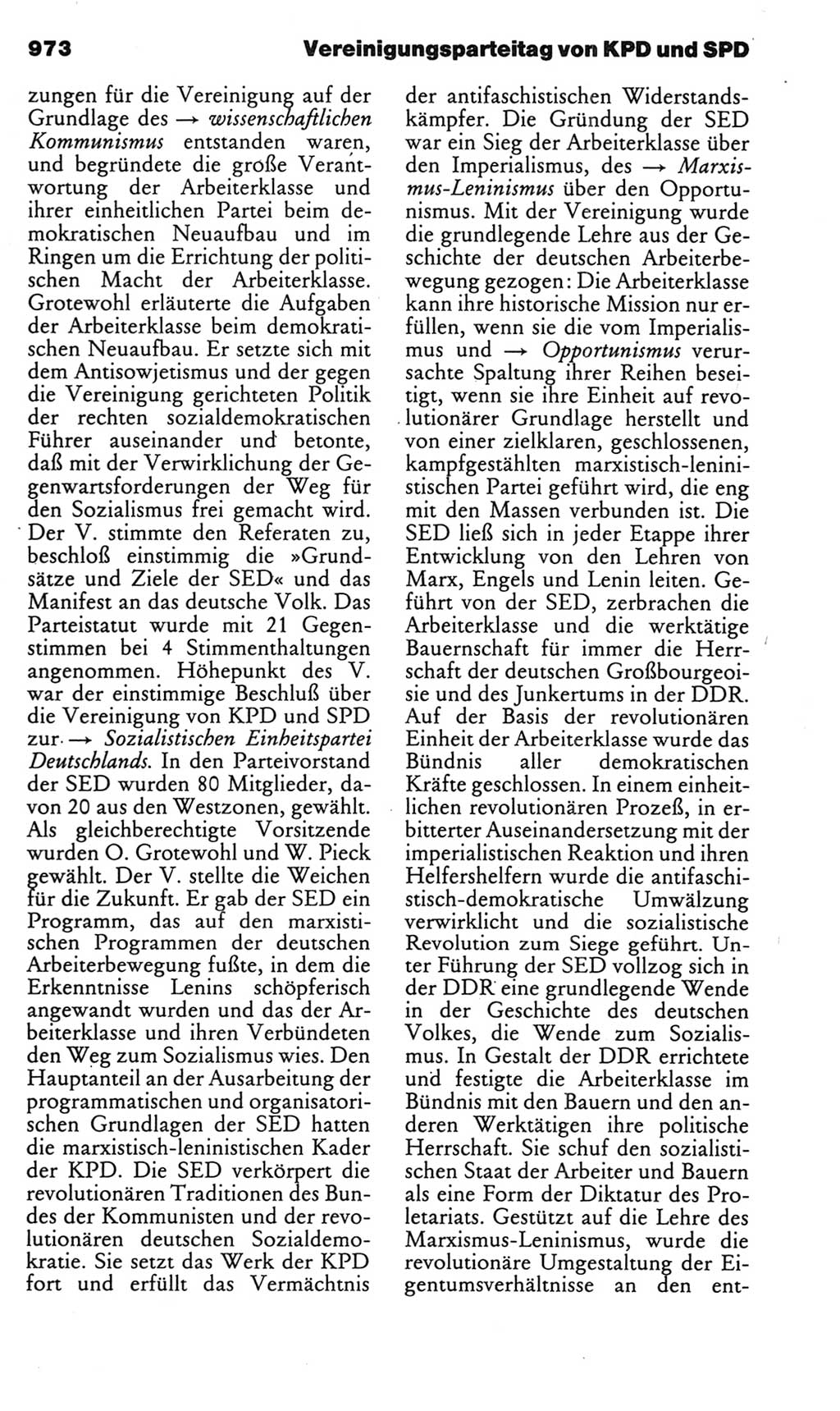 Kleines politisches Wörterbuch [Deutsche Demokratische Republik (DDR)] 1985, Seite 973 (Kl. pol. Wb. DDR 1985, S. 973)