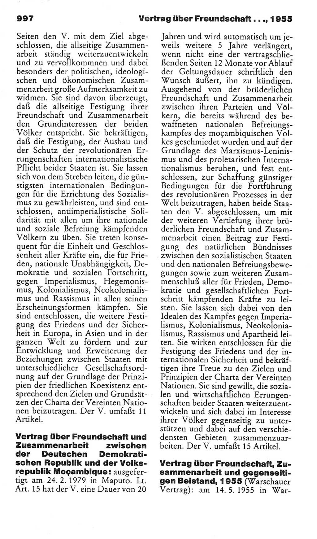 Kleines politisches Wörterbuch [Deutsche Demokratische Republik (DDR)] 1985, Seite 997 (Kl. pol. Wb. DDR 1985, S. 997)