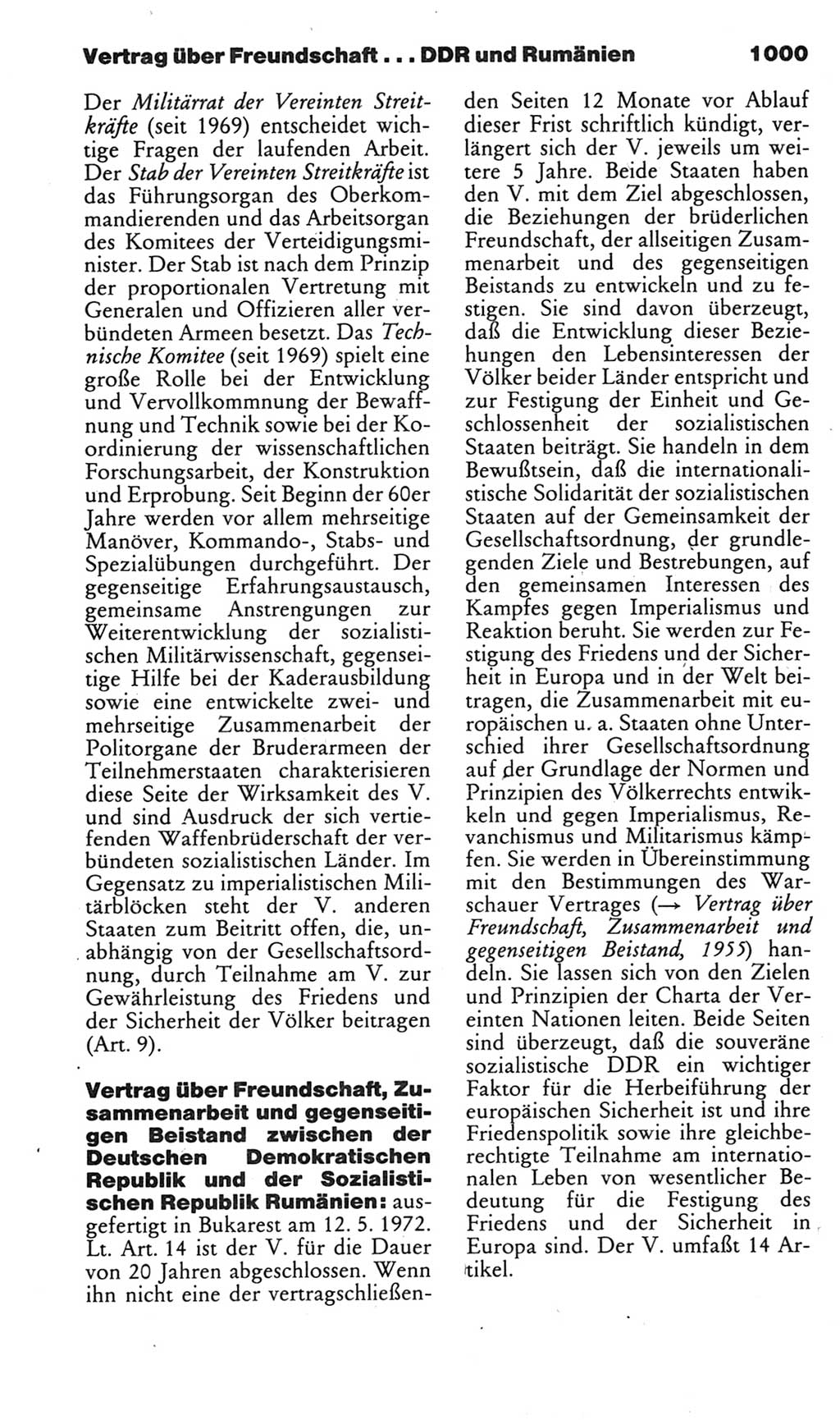 Kleines politisches Wörterbuch [Deutsche Demokratische Republik (DDR)] 1985, Seite 1000 (Kl. pol. Wb. DDR 1985, S. 1000)