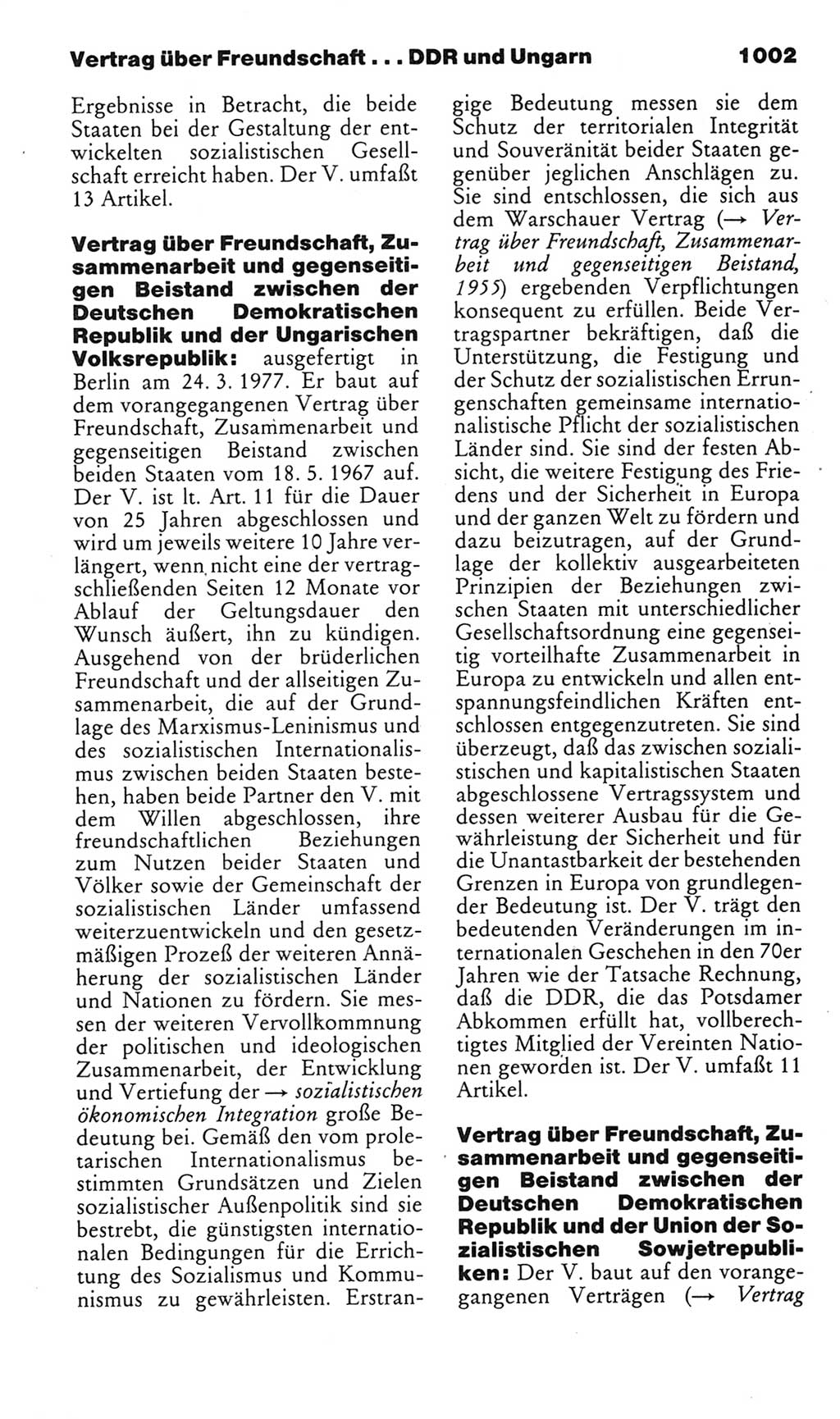 Kleines politisches Wörterbuch [Deutsche Demokratische Republik (DDR)] 1985, Seite 1002 (Kl. pol. Wb. DDR 1985, S. 1002)