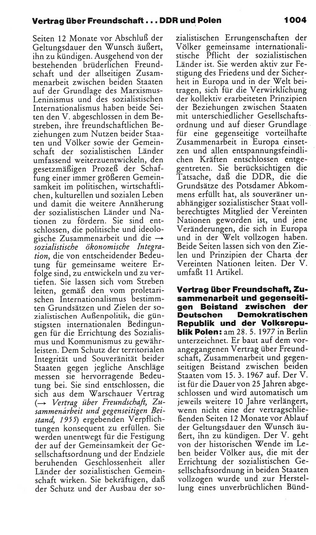 Kleines politisches Wörterbuch [Deutsche Demokratische Republik (DDR)] 1985, Seite 1004 (Kl. pol. Wb. DDR 1985, S. 1004)