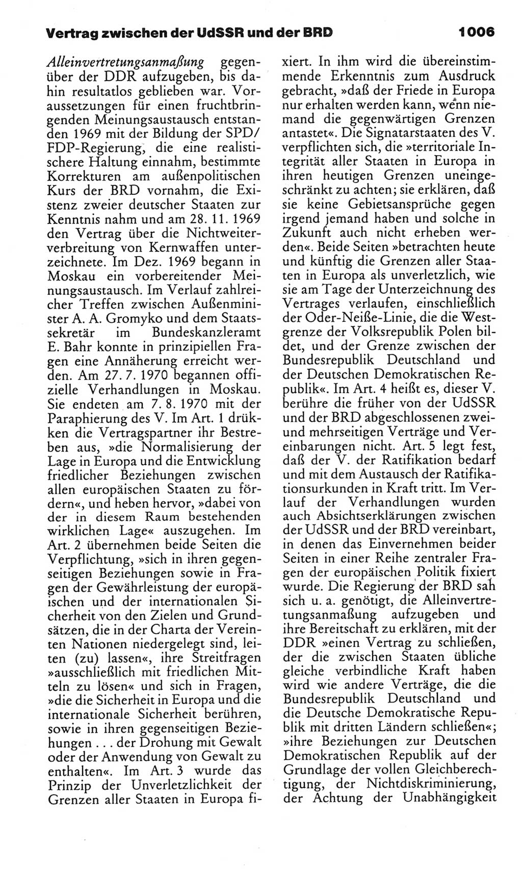 Kleines politisches Wörterbuch [Deutsche Demokratische Republik (DDR)] 1985, Seite 1006 (Kl. pol. Wb. DDR 1985, S. 1006)