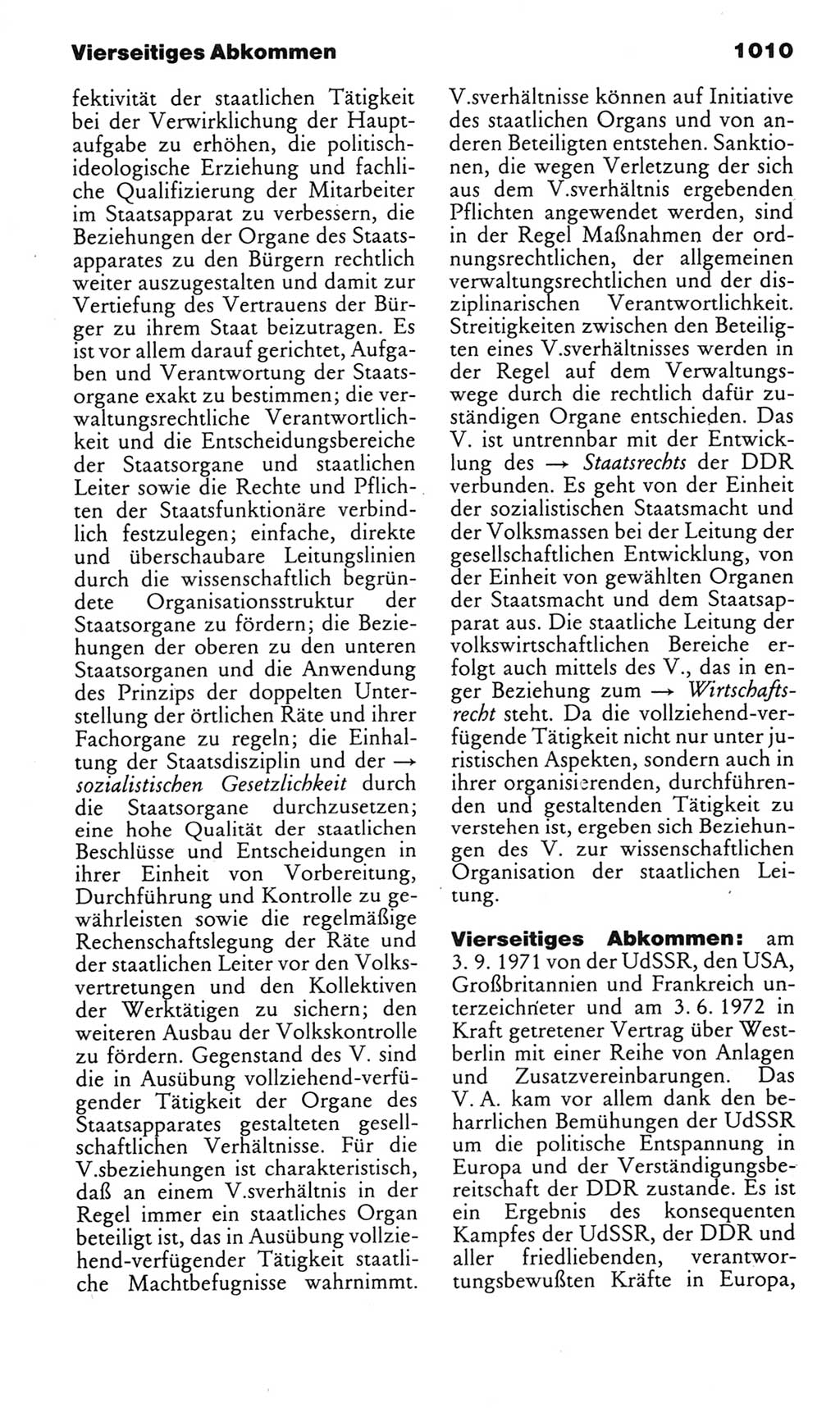 Kleines politisches Wörterbuch [Deutsche Demokratische Republik (DDR)] 1985, Seite 1010 (Kl. pol. Wb. DDR 1985, S. 1010)